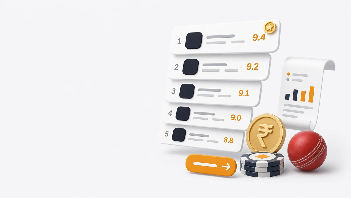 Baazirank betting site ranking dashboard